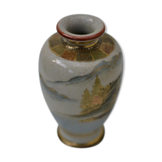 Vase japonais Satsuma en porcelaine