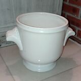 White plant pot