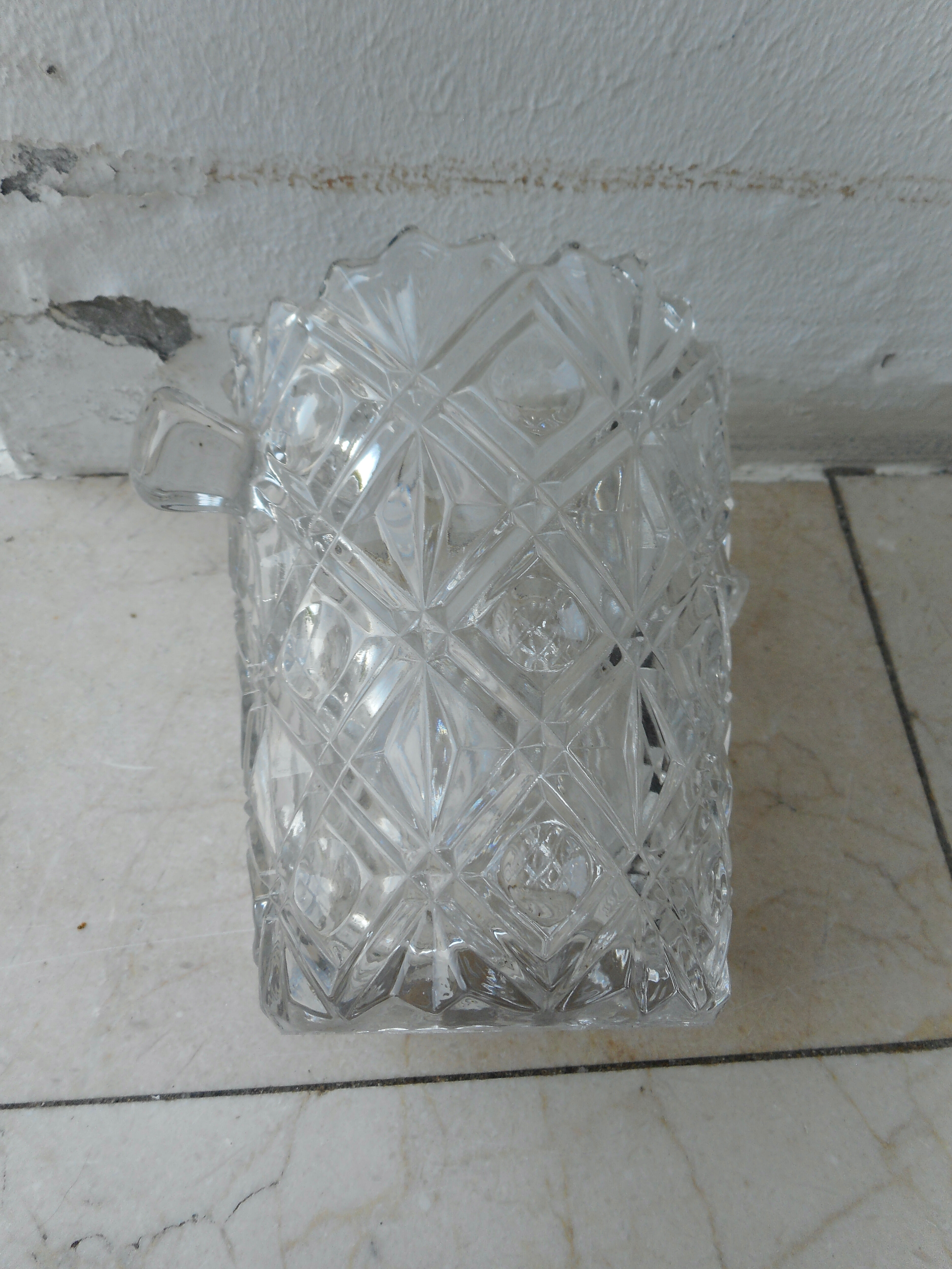Cut glass ice bucket