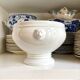 Pillivuyt white porcelain eared salad bowl