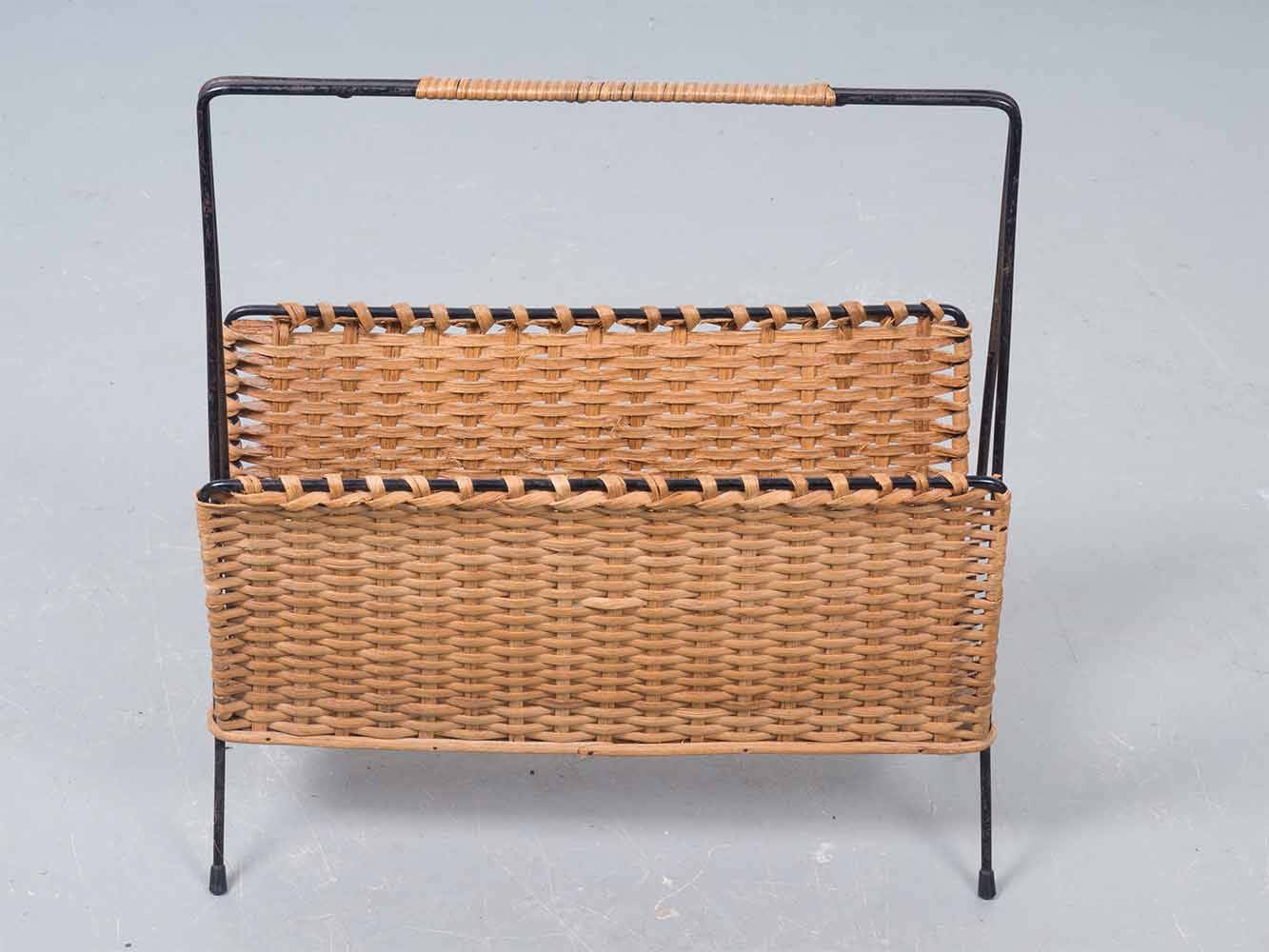 Rattan Magazine Holder