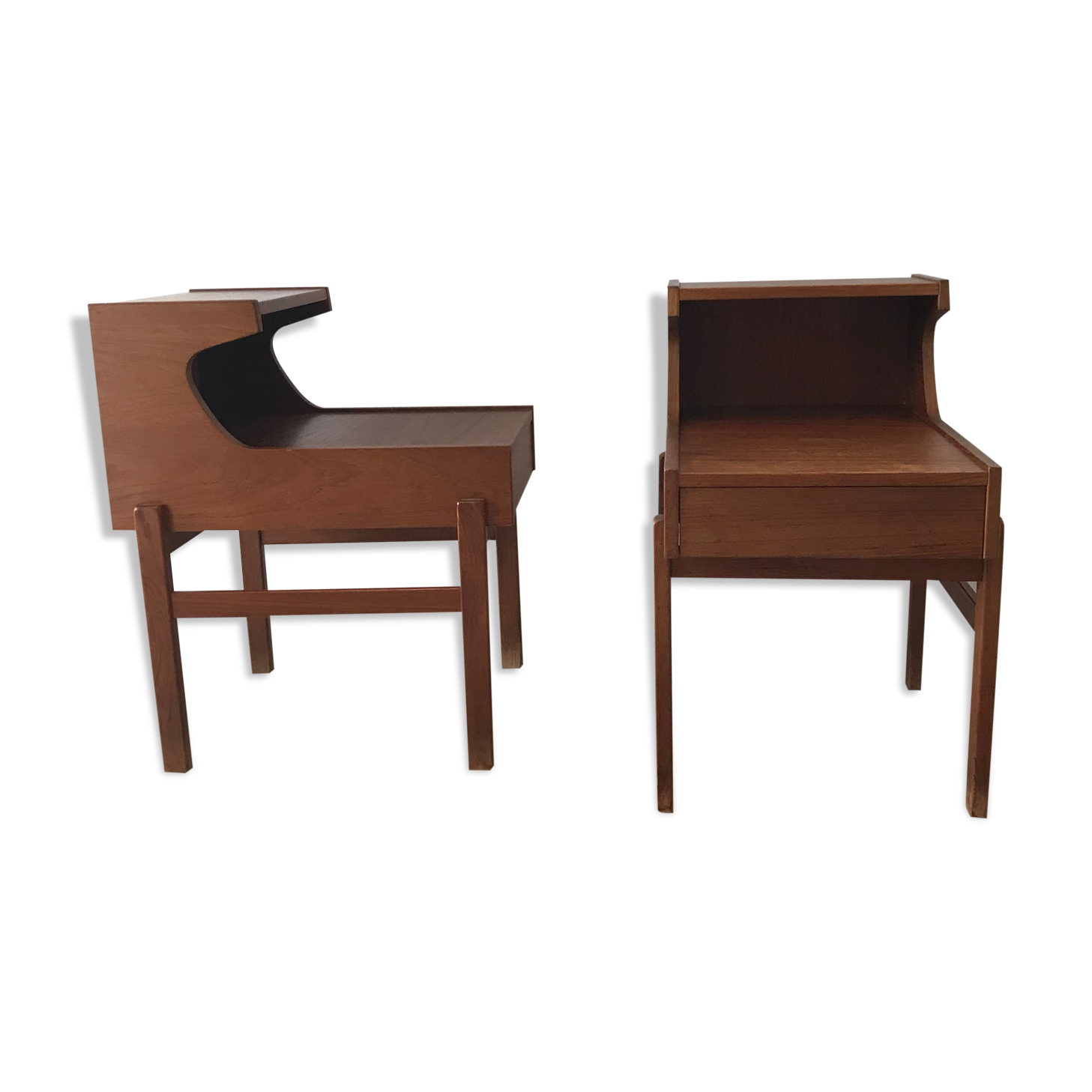 Swedish mid century teak night tables