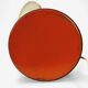 Orange casserole pose lamp