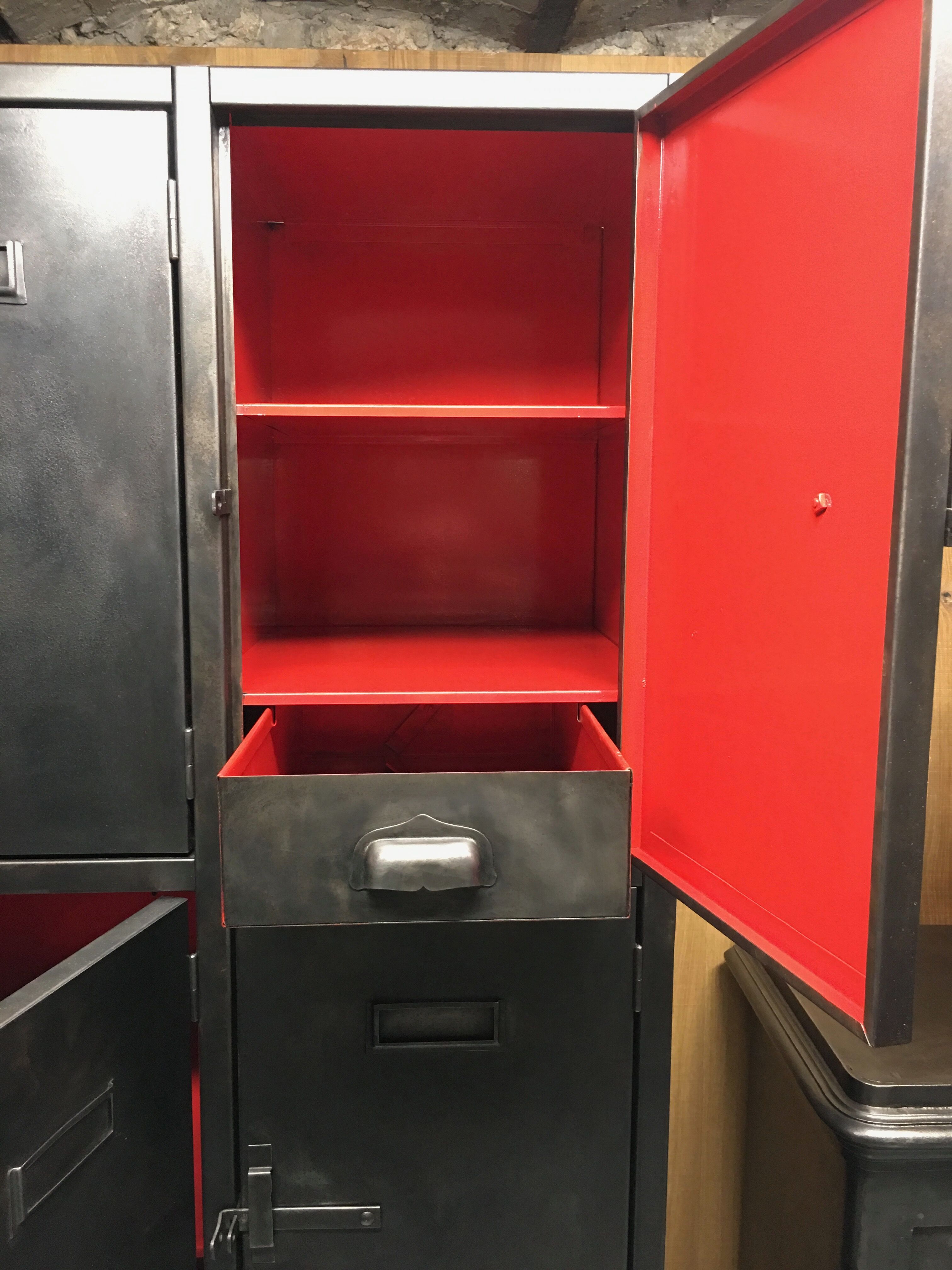 Industrial garage cabinet 1950