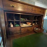 Secretary in solid walnut