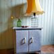 Sideboard enamelled sheet metal school old 50s vintage porcelain