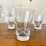 Set of 8 water glasses Daum model Sorcy