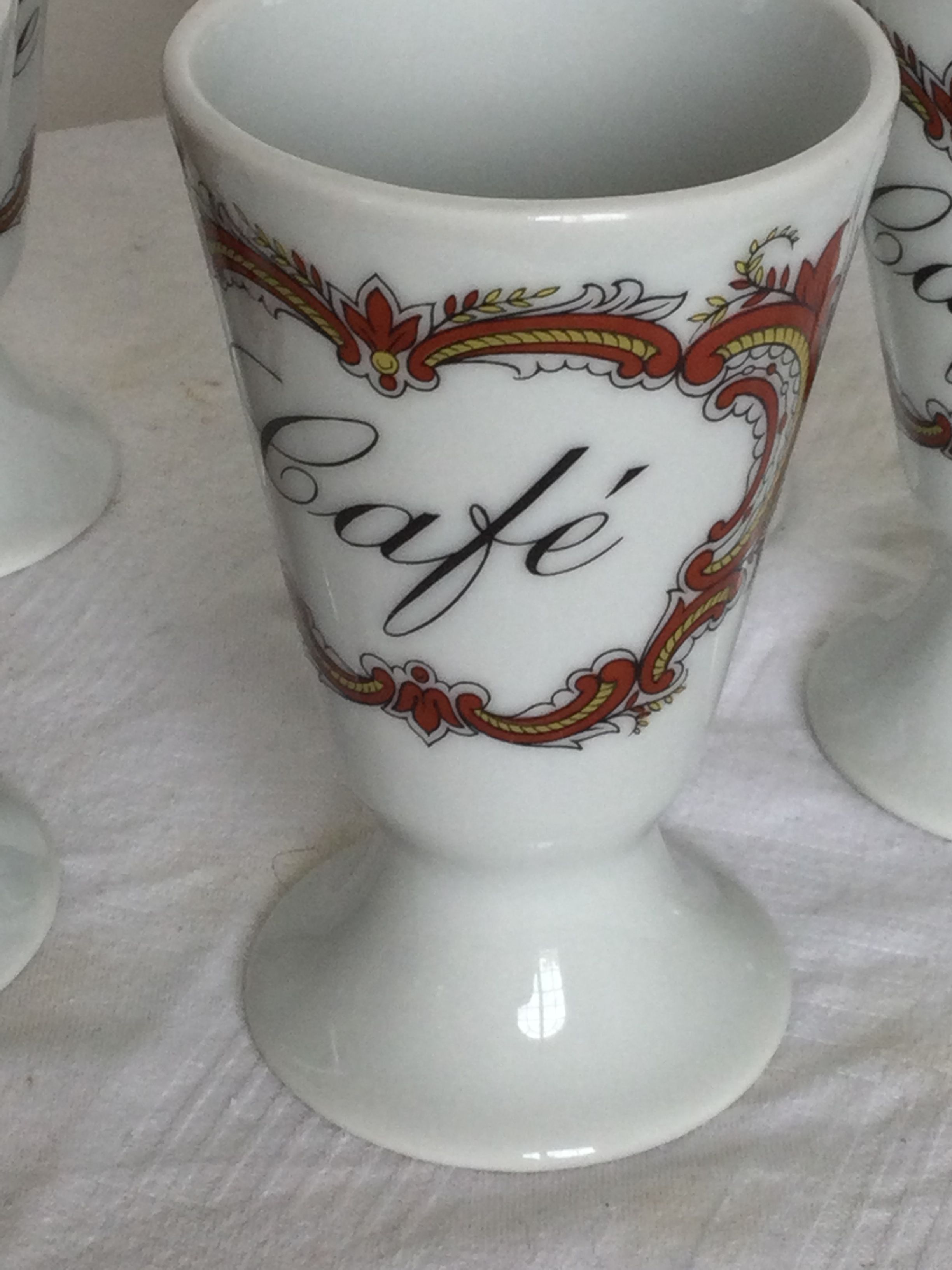 Mazagrans porcelaine de Limoges lot de 5