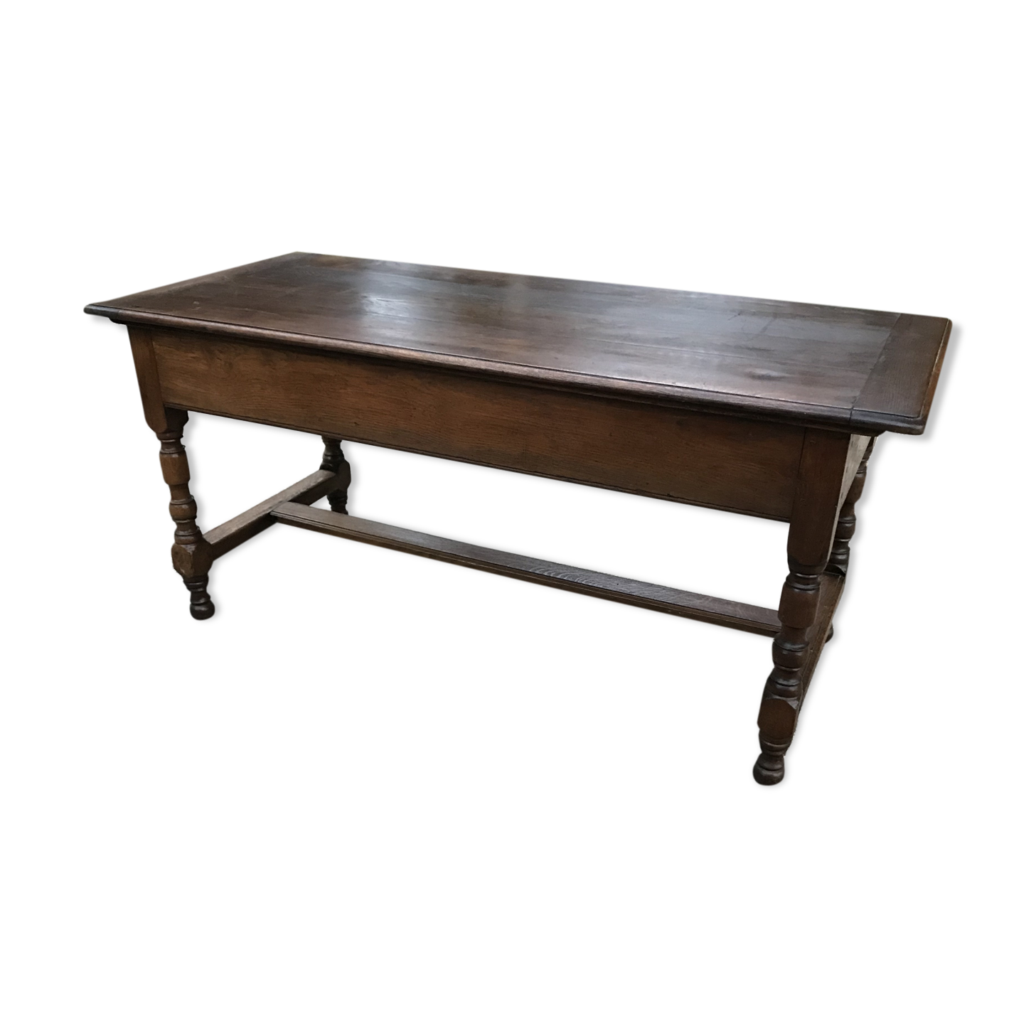Croat farm table with a sliding tray