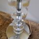 Lampe moderniste en plexiglas et chrome XXe