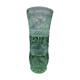 Green pressed-moulded crystal vase