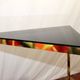 Vintage Eastern Bloc industrial side table, metal & wood accent table