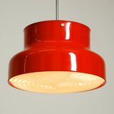 Large original 1960s red Bumling ceiling lamp by Anders Pehrson for Ateljé