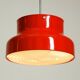 Large original 1960s red Bumling ceiling lamp by Anders Pehrson for Ateljé