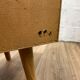 Scandinavian oak chest of drawers with vinyl storage, 60s