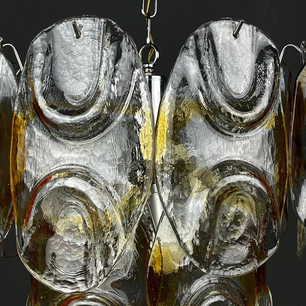 Murano glass chandelier by Mazzega, Italy, 1960s