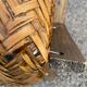 Basket with lided bamboo from Asia