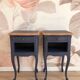 Duo de Chevets de style Louis XV, Bleu de Sèvres