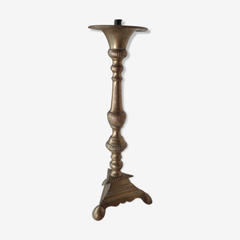 Old brass chandelier