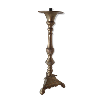 Old brass chandelier