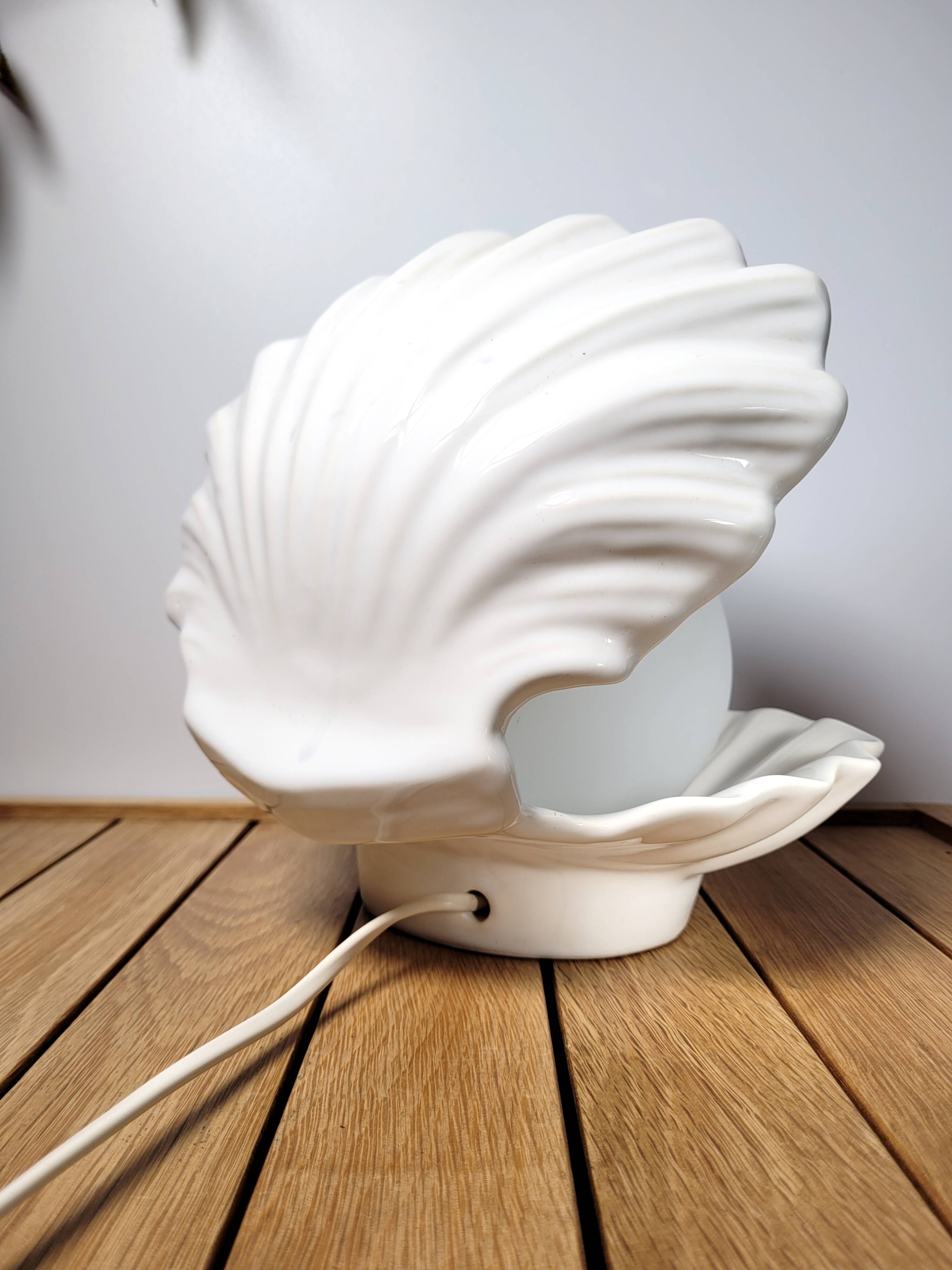 Ceramic shell lamp 1980