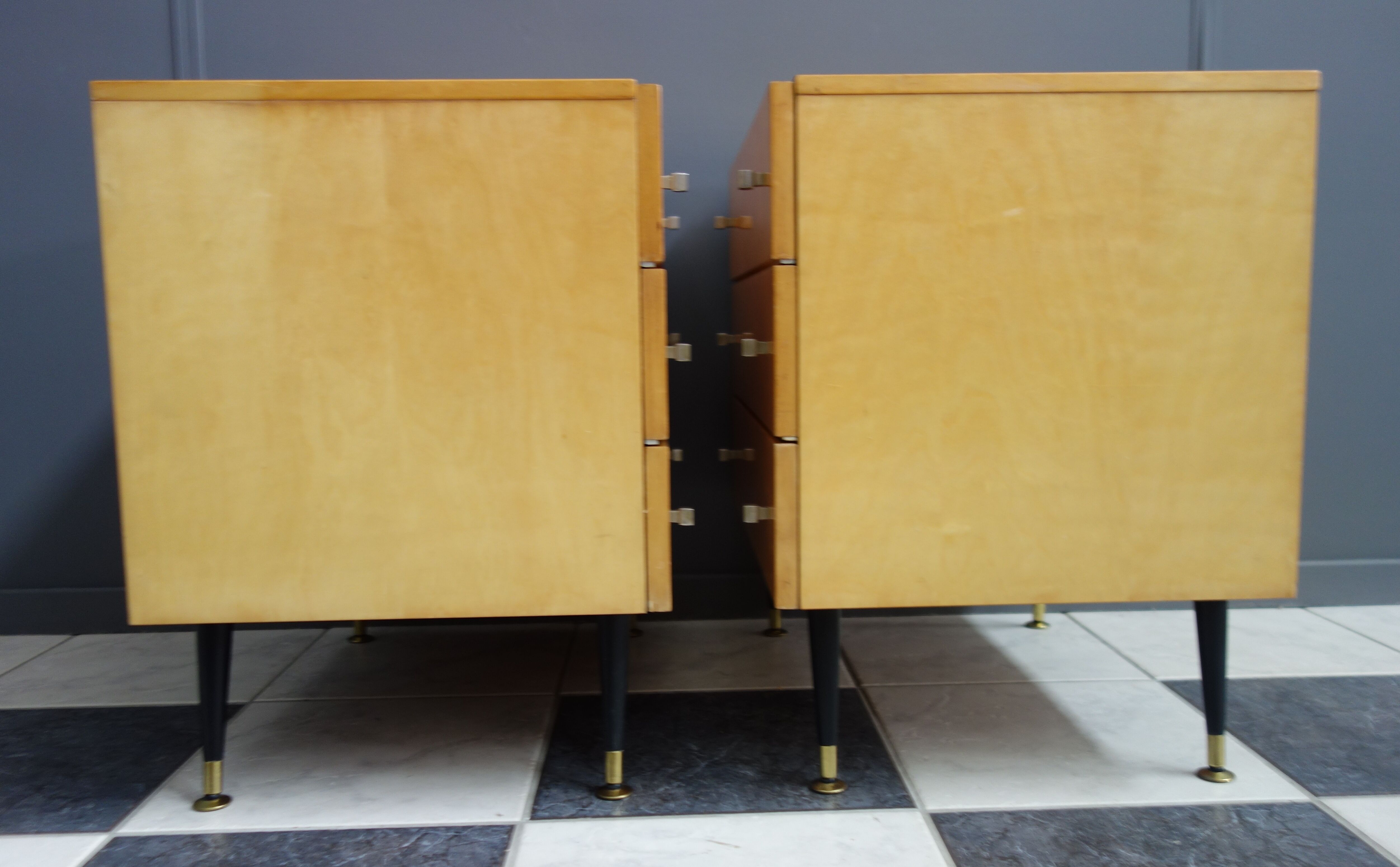 Set 1960 bedside nighttables