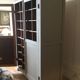 Antique Parisian wardrobe with interior compartments.