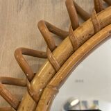 Rattan mirror 40cm