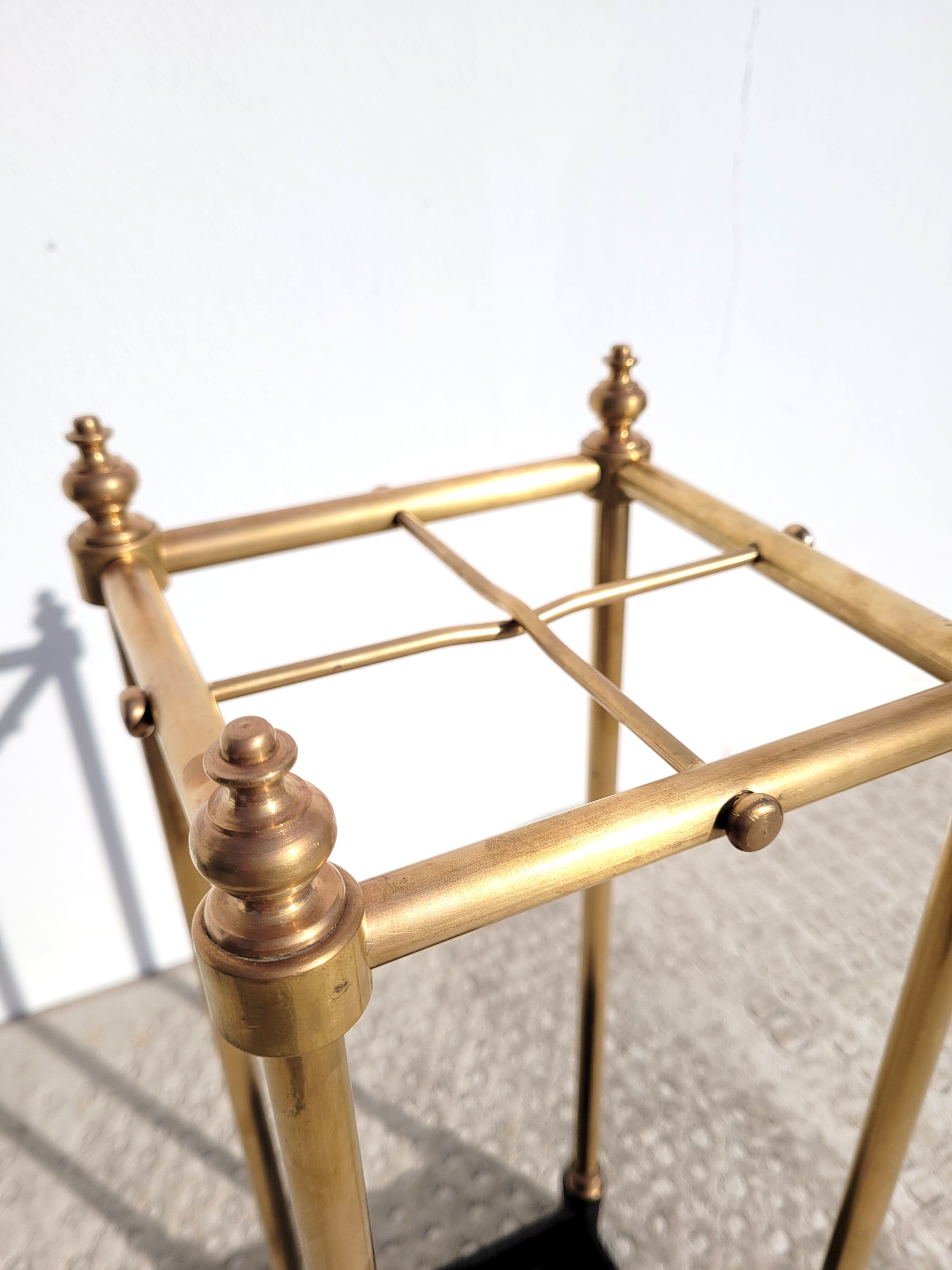 Victorian brass umbrella holder
