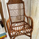 Fauteuil enfant rotin dossier haut