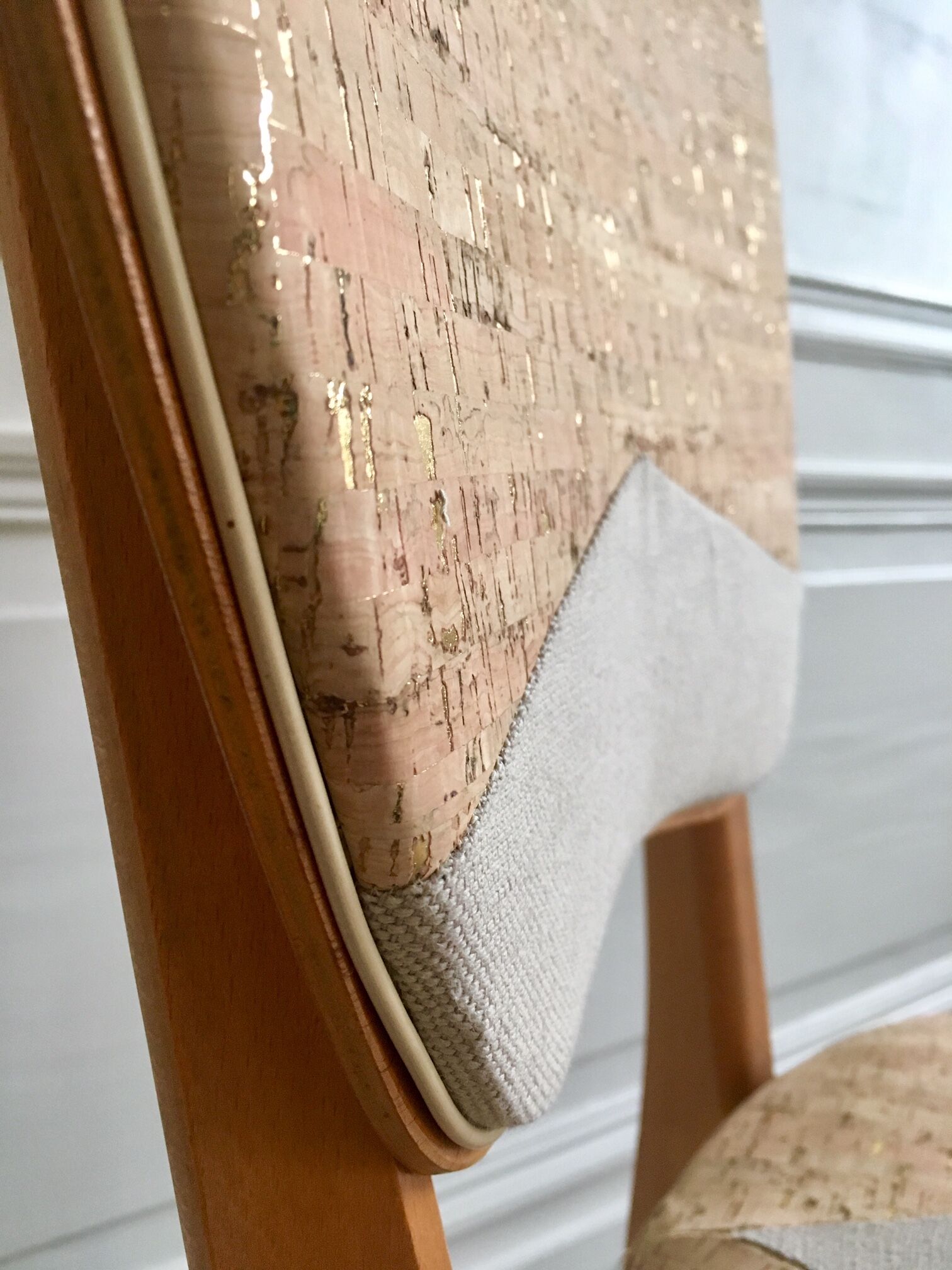 Restored vintage monoblock chair