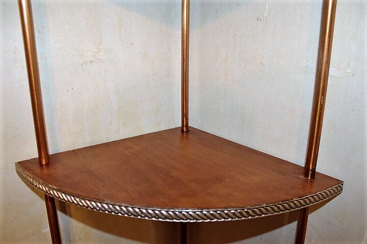 Etagère d’angle 50s unique
