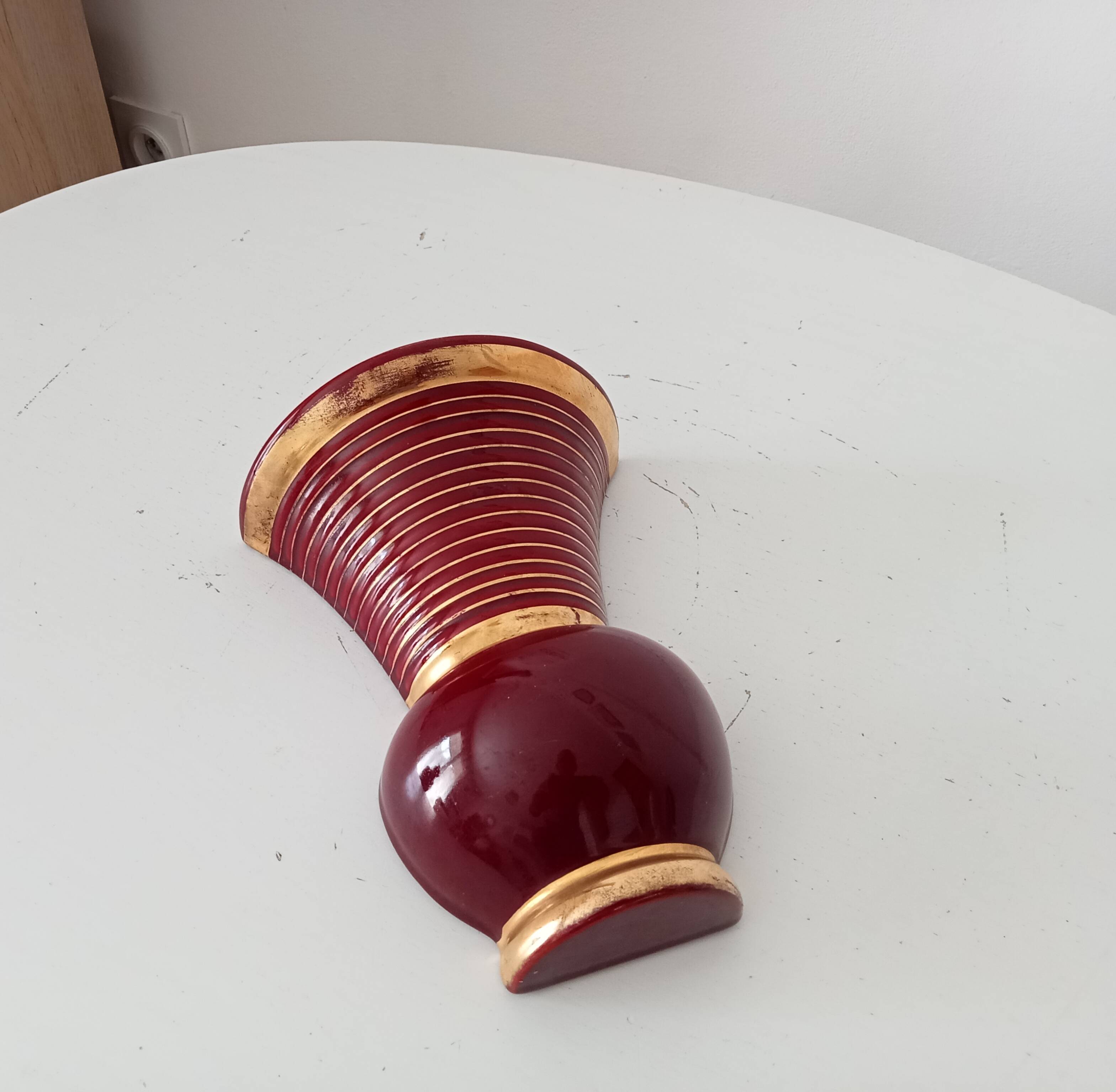 Art Deco ceramic wall vase