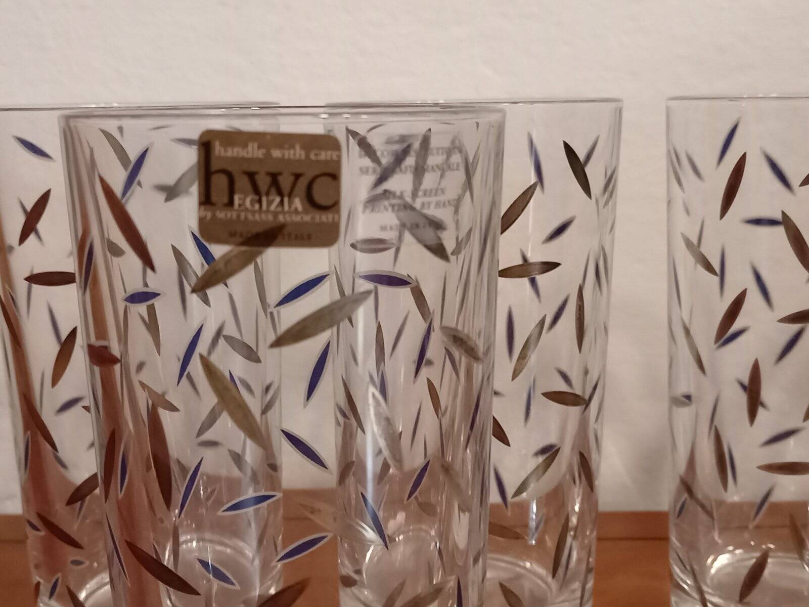 Little Breeze glasses by Nanae Umeda for Egizia, 1997, set of 6