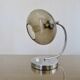 Lamp in chrome metal and amber glass made in Italy 1970