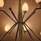 Mid-century Italian opaline glass chandelier