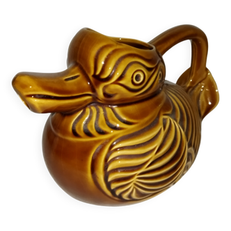 Vintage zoomorphic table pitcher sarreguemines