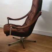 Geoffrey Harcourt swivel lounge chair with ottoman for Artifort
