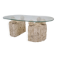 Magnussen Ponte Mactan Stone Coffee or Fossil Stone Table, 1980s