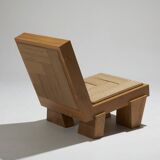 Natural rope block chair