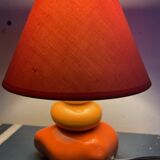 Orange pebble lamp