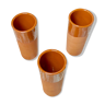 Set of 3 terracotta vases