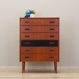 Commode en teck, design danois, années 1970, fabriqué au Danemark