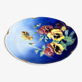 Wall plate. Lunéville K&G, flowery