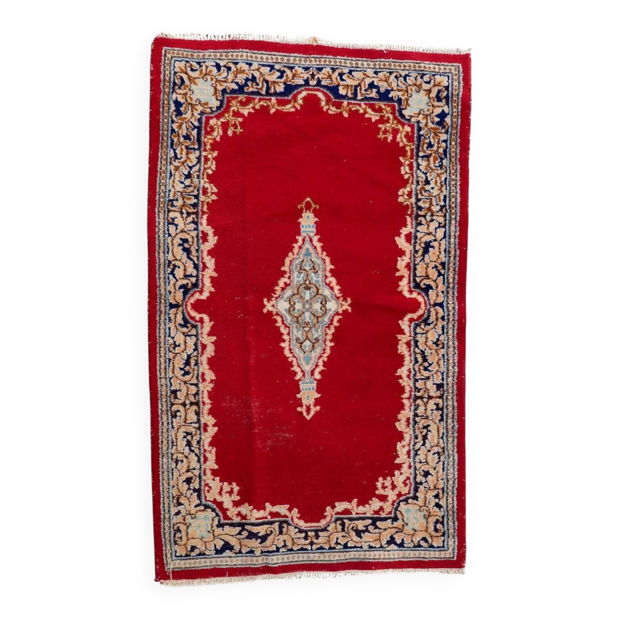 Vintage 1950s Persian Kerman rug 88cm x 151cm - 1C1246