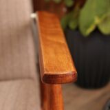 Scandinavian armchair in natural wool by H.Lis