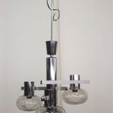 Chrome ceiling lamp by Toscana Luce, 1970s
