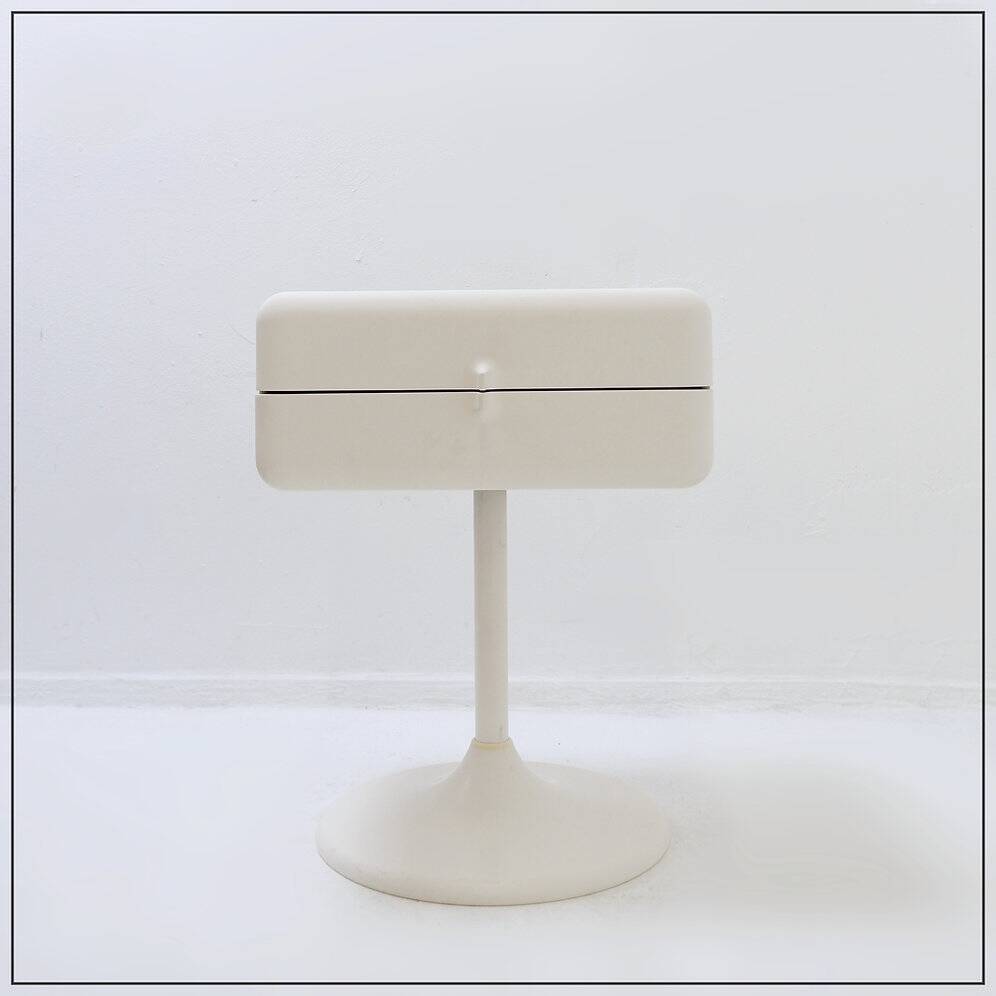 Side table/small bedside table Space Age Tulip Foot by Lusch Product - Germany 1970s