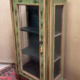 Venetian display cabinet in painted wood