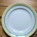 Set of 3 vintage ceranord st Amand semi-vitrified plates, Nice model